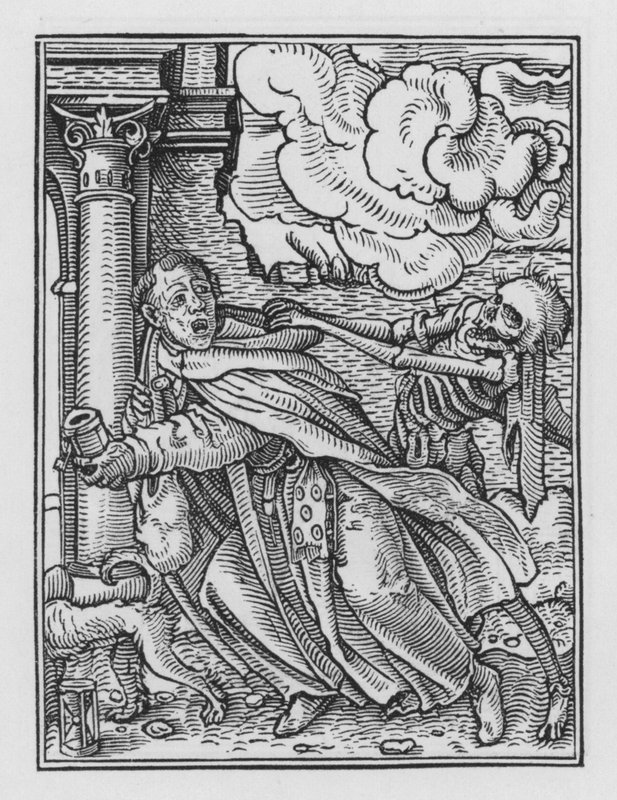 Holbeinin kuolematanssi: The Mendicant Friar tekijältä Hans after Holbein the Younger