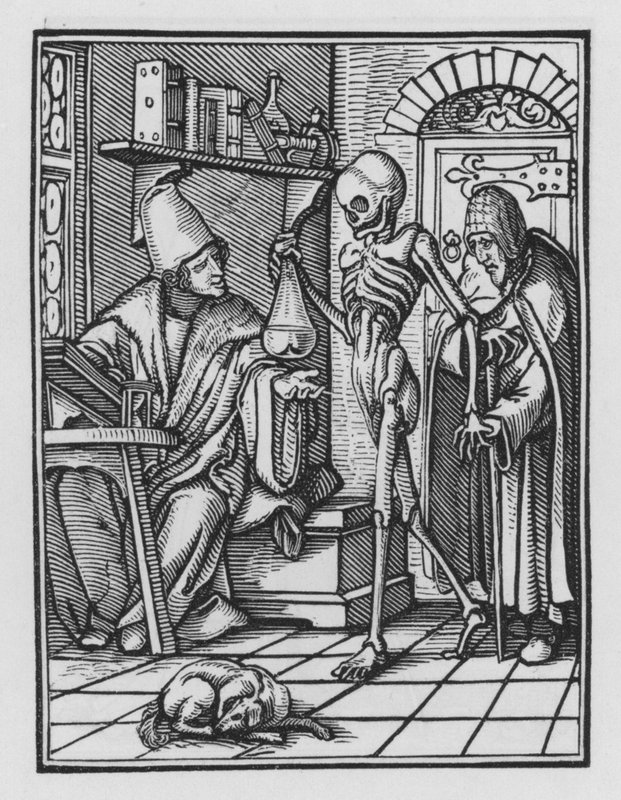 Holbeinin kuolematanssi: Lääkäri tekijältä Hans after Holbein the Younger
