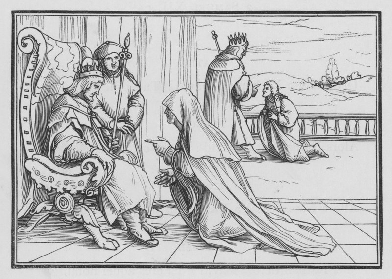 Joabs Artifice tuoda kotiin Absalom, 2 Samuel XIV, 4 tekijältä Hans after Holbein the Younger