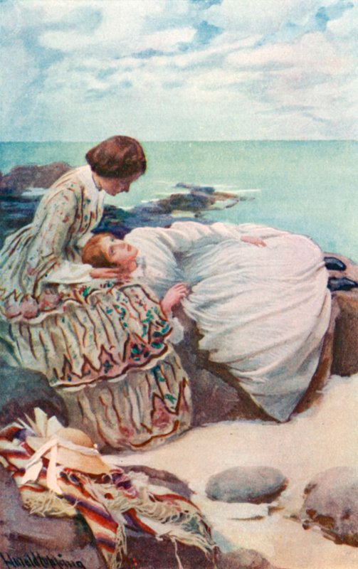 Louisa M Alcottin kuvitus hyville vaimoille tekijältä Harold Copping