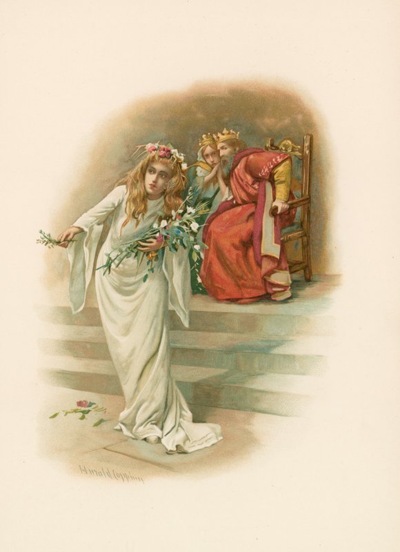 Ophelia, hullu tekijältä Harold Copping