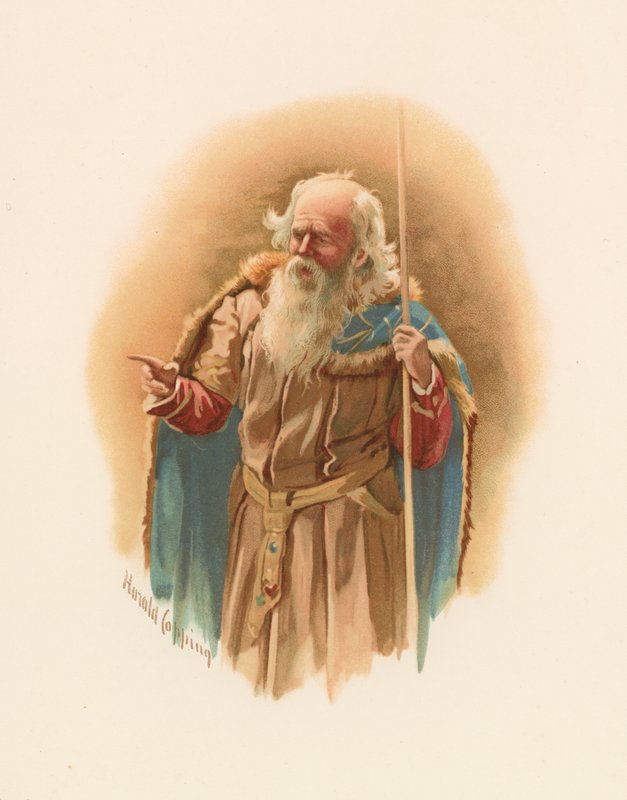 Polonius Shakespearen Hamletista tekijältä Harold Copping