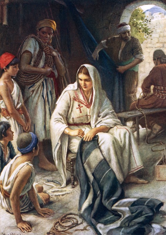 Priscilla (väri litho) tekijältä Harold Copping