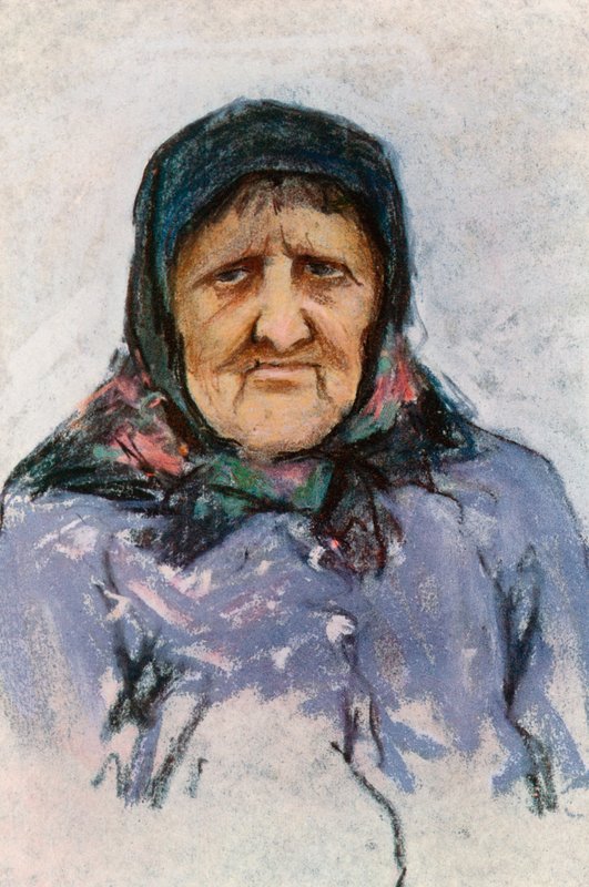 Tutkimus Doukhobor-naisesta tekijältä Harold Copping