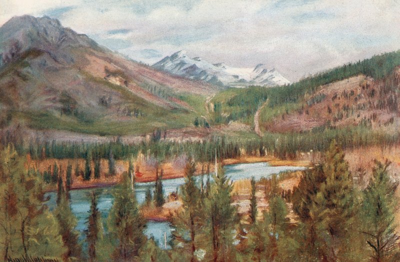 Bow-joki Banffissa tekijältä Harold Copping