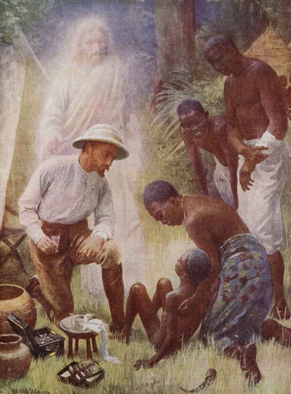 The Healer (värivalokuva) tekijältä Harold Copping