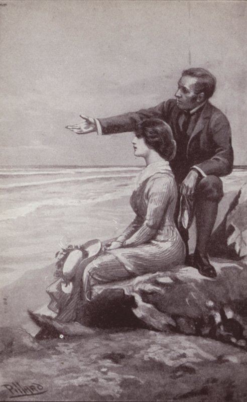 Kuvitus Charles Dickensin Edwin Droodin mysteeriin (litho) tekijältä Harold Hume Piffard