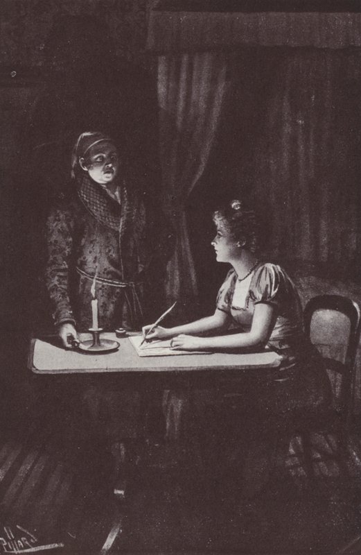 William Makepeace Thackerayn kuvitus Vanity Fairille (litho) tekijältä Harold Hume Piffard