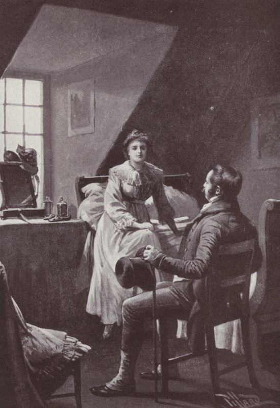 William Makepeace Thackerayn kuvitus Vanity Fairille (litho) tekijältä Harold Hume Piffard