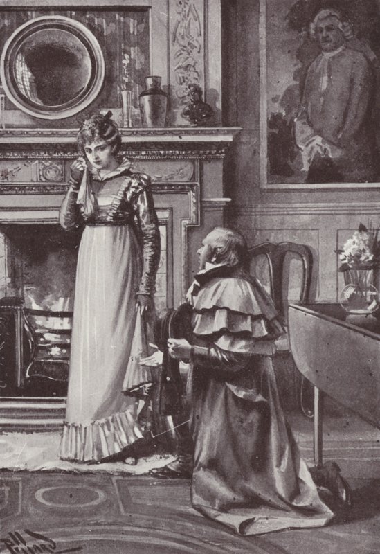 William Makepeace Thackerayn kuvitus Vanity Fairille (litho) tekijältä Harold Hume Piffard
