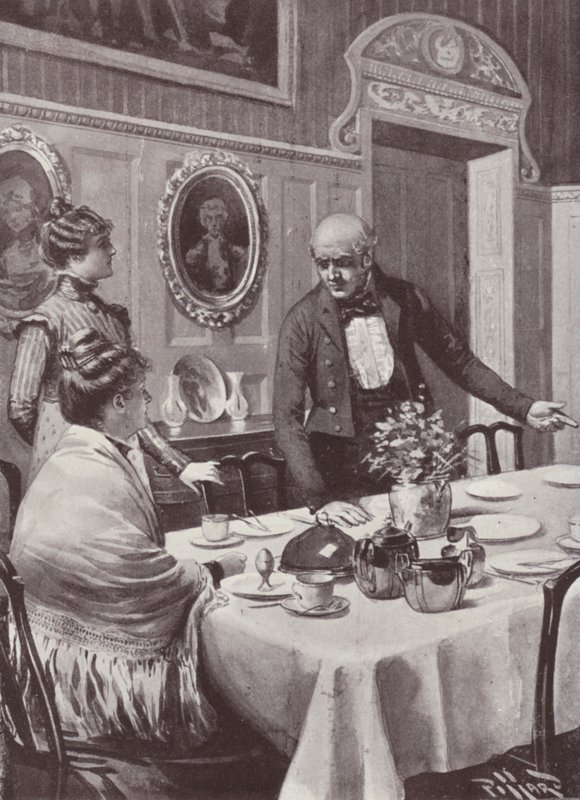 William Makepeace Thackerayn kuvitus Vanity Fairille (litho) tekijältä Harold Hume Piffard
