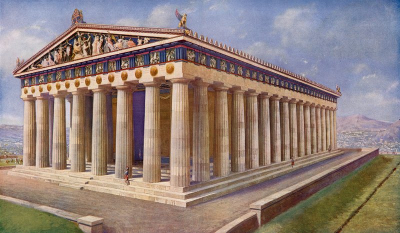 Parthenon, Ateenan loistava diadeemia ja vertaansa vailla olevien veistosten aarreaitta tekijältä Harold Oakley