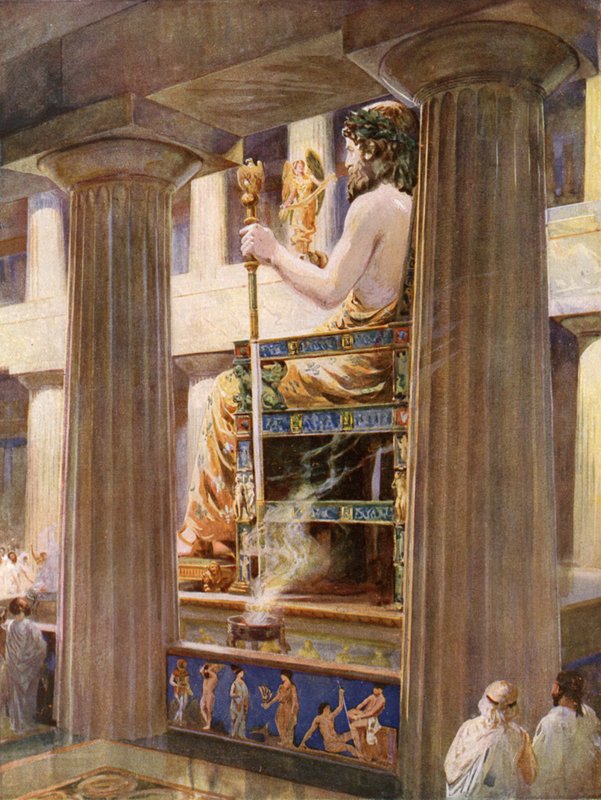 Feidiaan Zeus, taiteen jumaluuden korkein ruumiillistuma tekijältä Harold Oakley