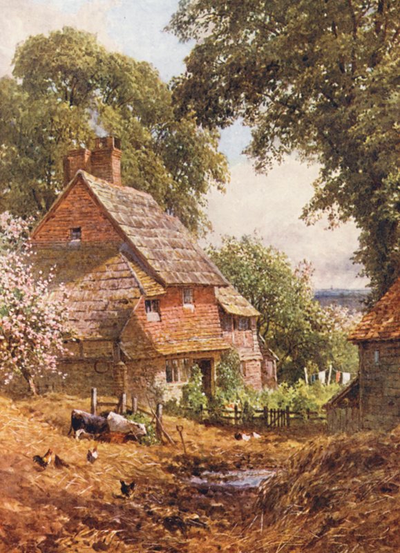 Vanha maatila Leith Hillin lähellä (värilitro) tekijältä Harold Sutton Palmer