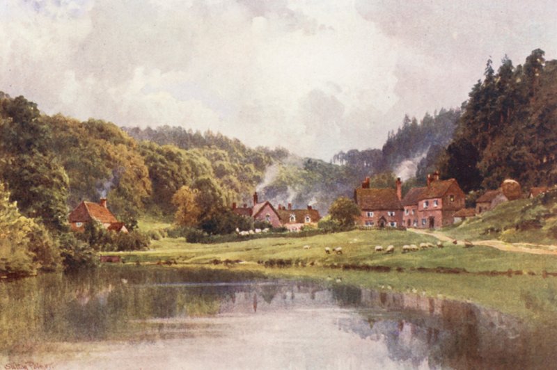 Friday Street, matkalla Leith Hillille (värilitro) tekijältä Harold Sutton Palmer