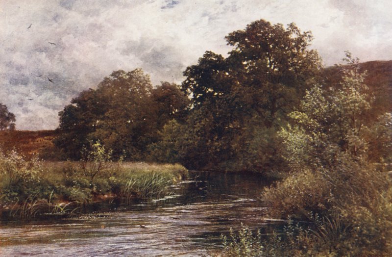 Wey Hankley Commonin kohdalla, lähellä Tilfordia (värilitro). tekijältä Harold Sutton Palmer