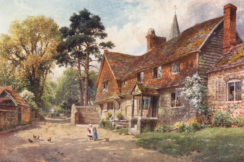 Witley (värilitografia) tekijältä Harold Sutton Palmer