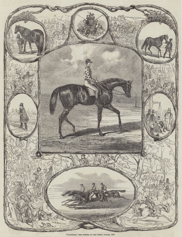 Voltigeur, Derby Stakes -voittaja, 1850 tekijältä Harrison William Weir
