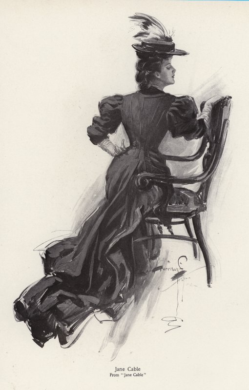 George Barr McCutcheonin (litho) romaanin Jane Cable -hahmo Jane Cable tekijältä Harrison Fisher