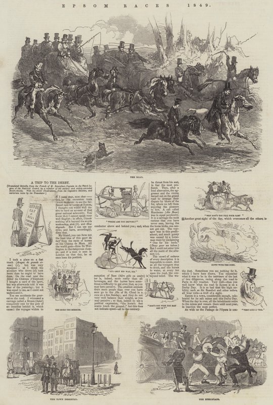 Epsom Races, 1849 tekijältä Harrison William Weir