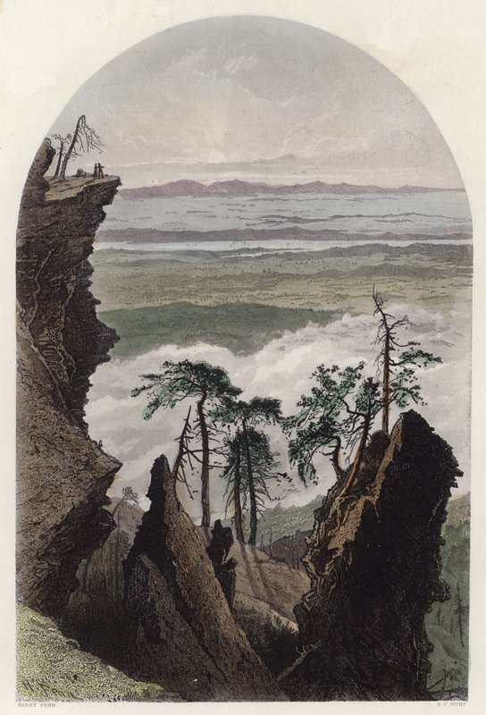 Catskills, auringonnousu South Mountainilta tekijältä Harry Fenn