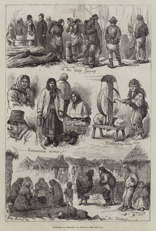 Luonnokset Irlannissa, Galwayssa tekijältä Harry Furniss