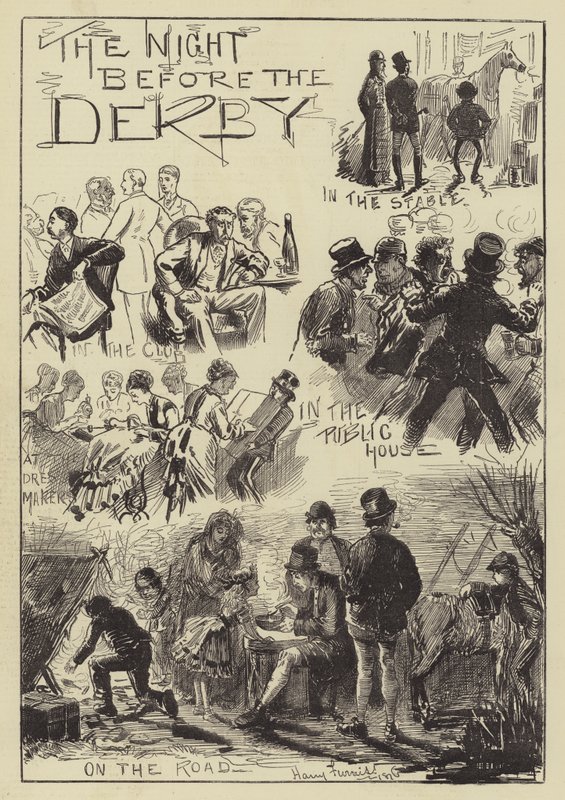 Derbyä edeltävä ilta tekijältä Harry Furniss