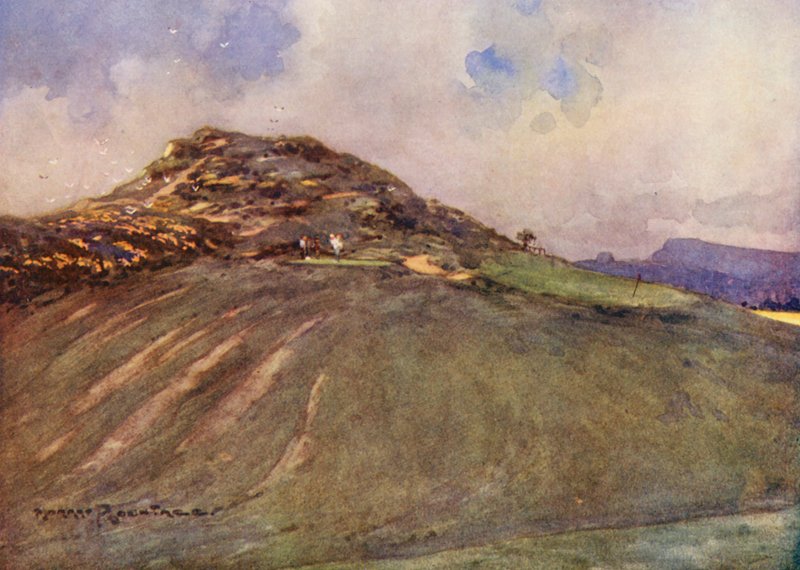 Golfkentät: Cromer, kuudestoista tii (värilitro). tekijältä Harry (1878 1950) Rountree