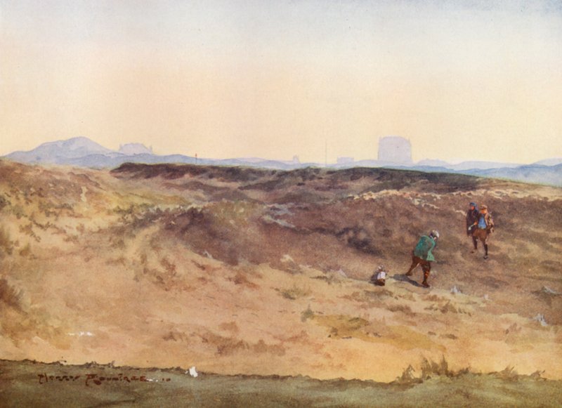 Golfkentät: Sahara (värilitro): Sandwich, "Sahara" (värilitro) tekijältä Harry (1878 1950) Rountree