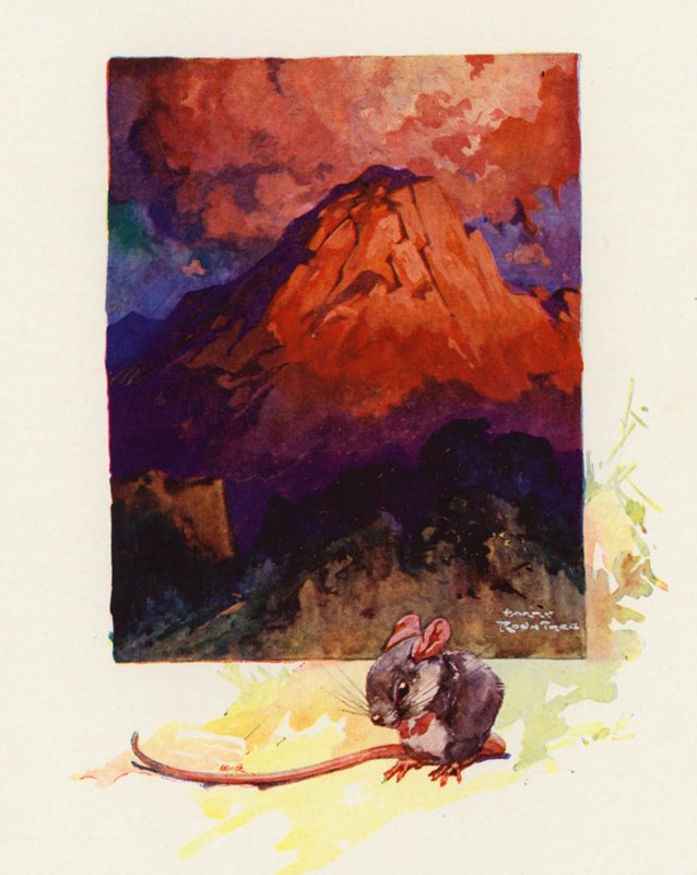 The Groaning Mountain (väri litho) tekijältä Harry Rountree