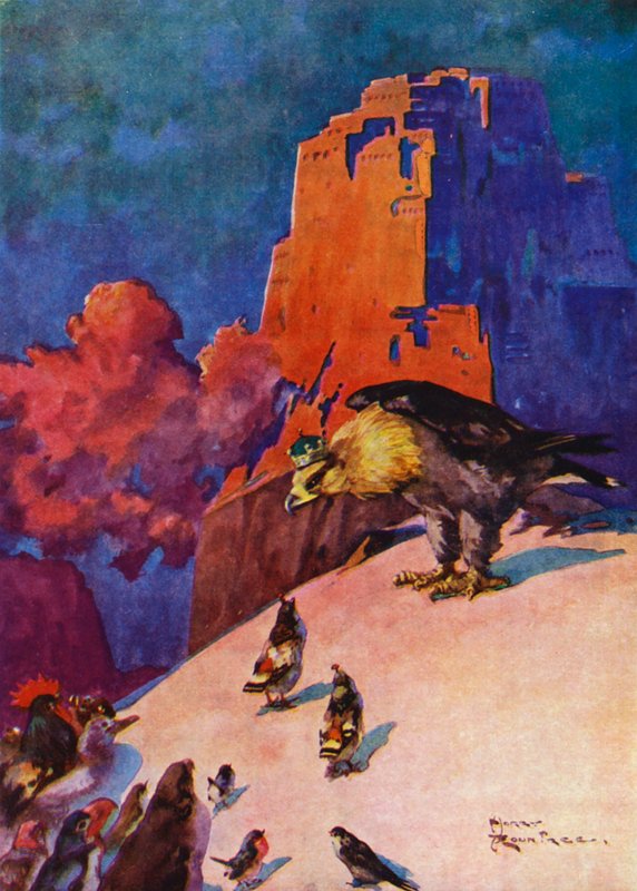 Pikkupartridgen varastetut munat (väri litho) tekijältä Harry Rountree