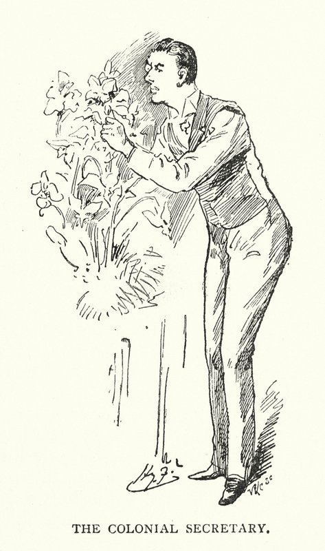 Siirtomaasihteeri (litografia) tekijältä Harry (after) Furniss