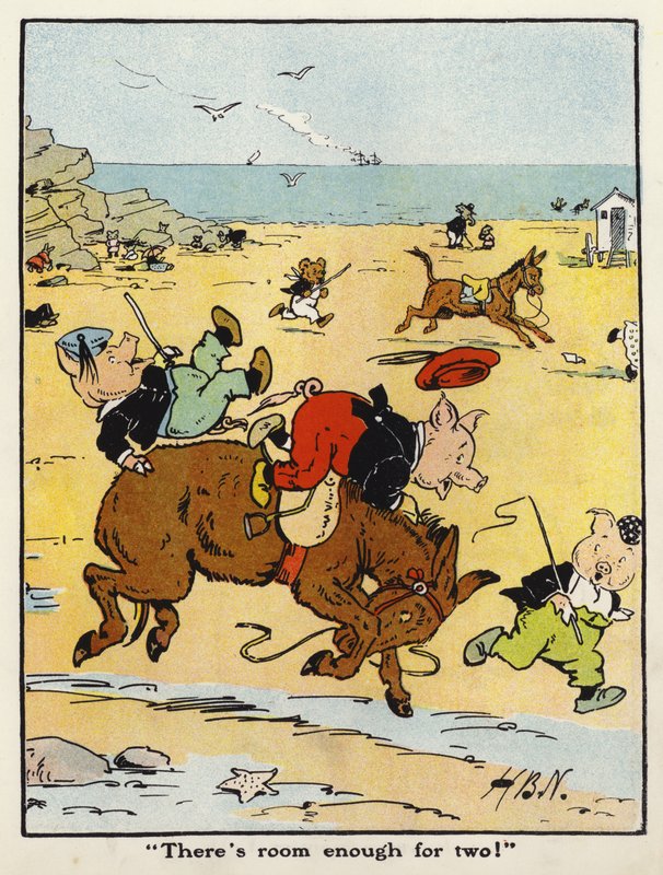 "Kahdelle on tilaa!" (väri litho) tekijältä Harry B Neilson