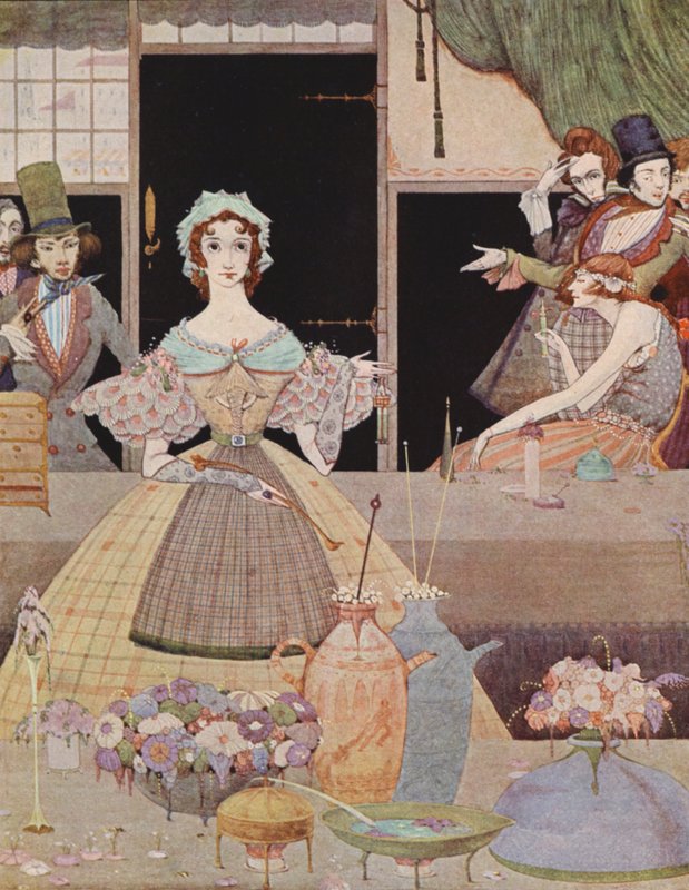 Edgar Allan Poe: Marie Rogetin mysteeri (väriliitos) tekijältä Harry Clarke