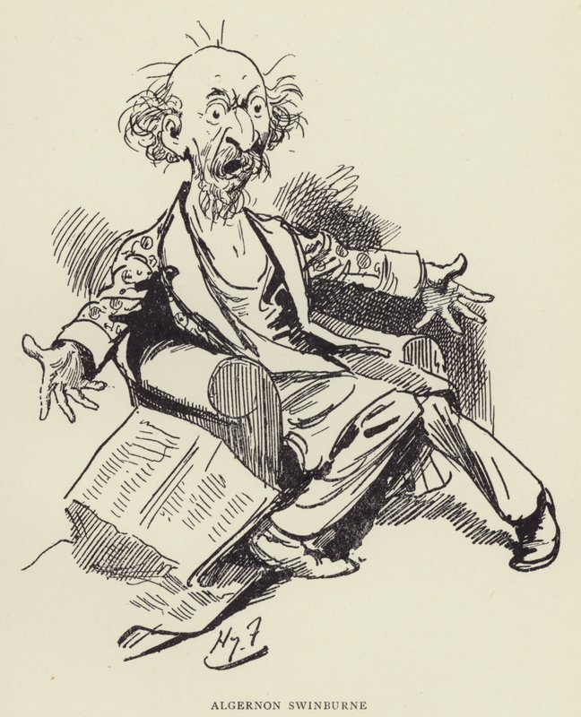 Algernon Swinburne tekijältä Harry Furniss