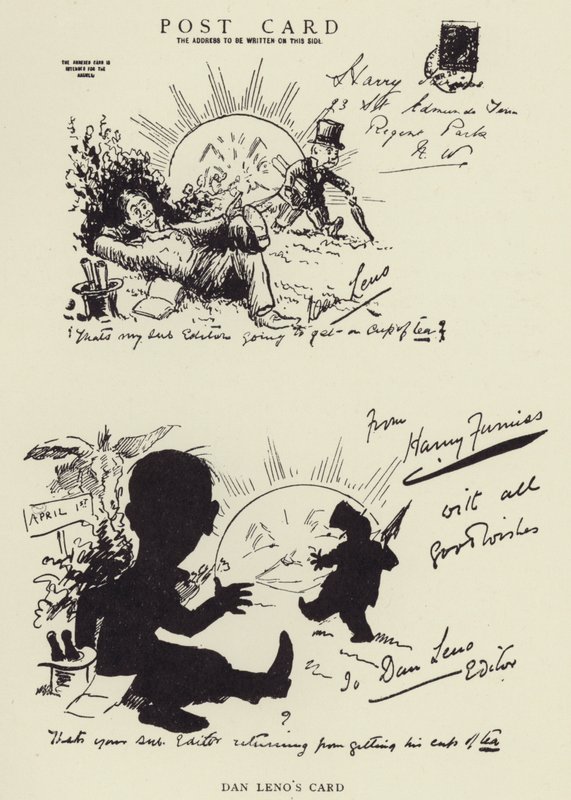 Dan Lenos -kortti tekijältä Harry Furniss