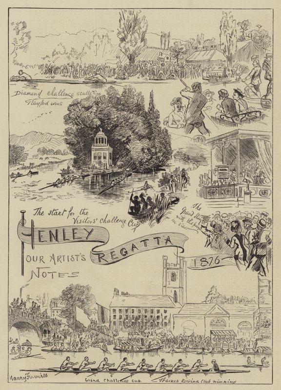 Henley Regatta, 1876 tekijältä Harry Furniss