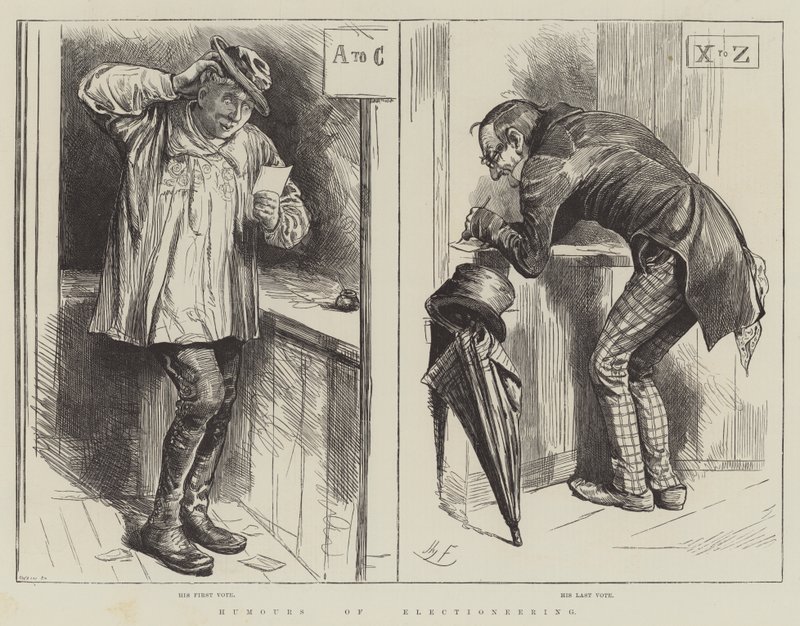 Vaalihuumoria tekijältä Harry Furniss