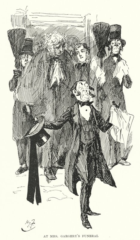 Charles Dickensin kuvitus suurille odotuksille (litho) tekijältä Harry Furniss