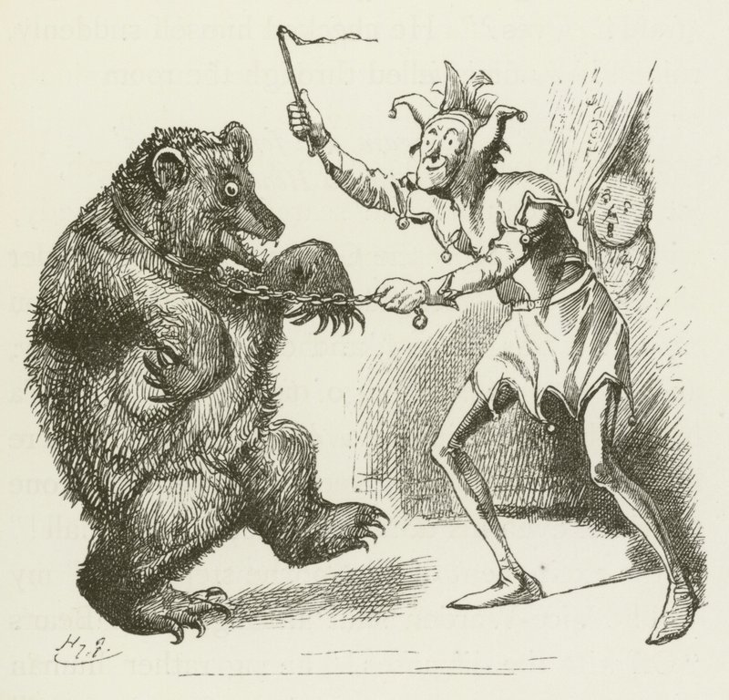 Lewis Carrollin kuvitus Sylvielle ja Brunolle tekijältä Harry Furniss