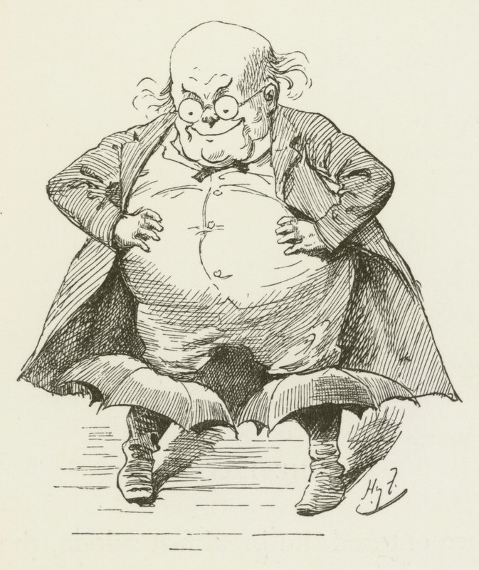 Lewis Carrollin kuvitus Sylvielle ja Brunolle tekijältä Harry Furniss