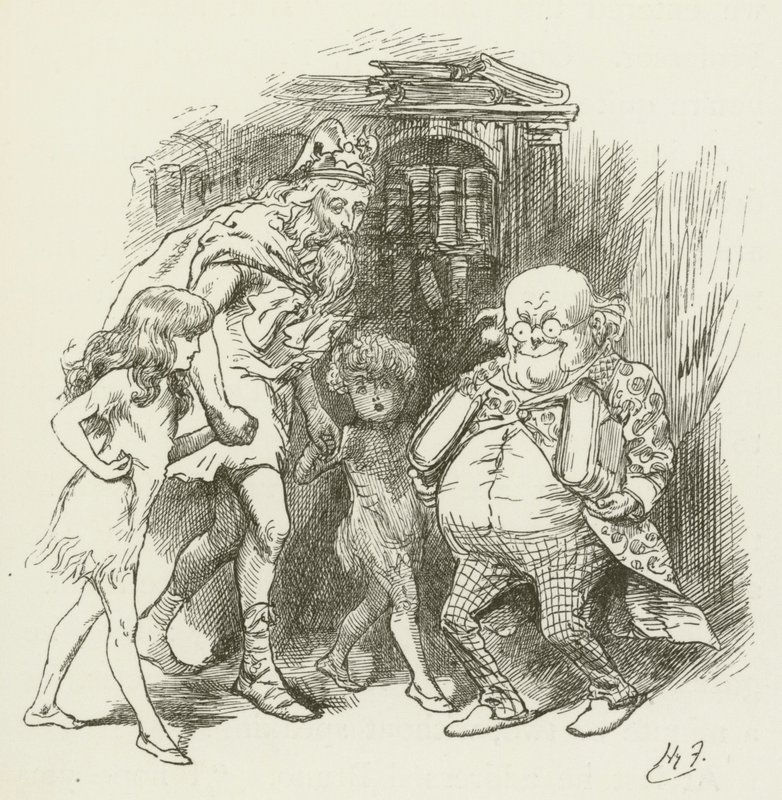 Lewis Carrollin kuvitus Sylvielle ja Brunolle tekijältä Harry Furniss