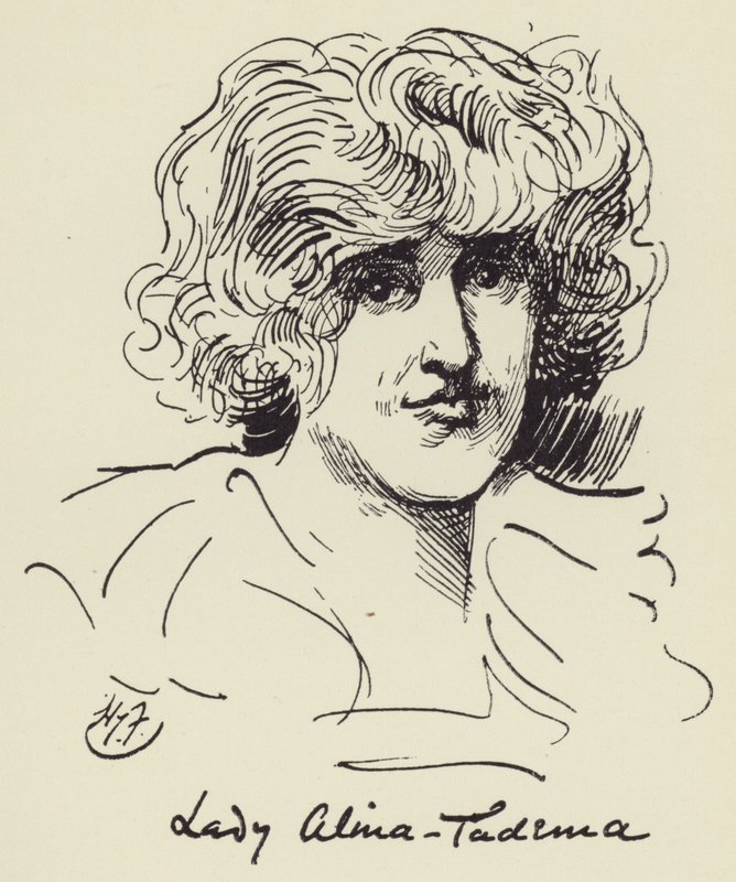 Lady Alma Tadema tekijältä Harry Furniss