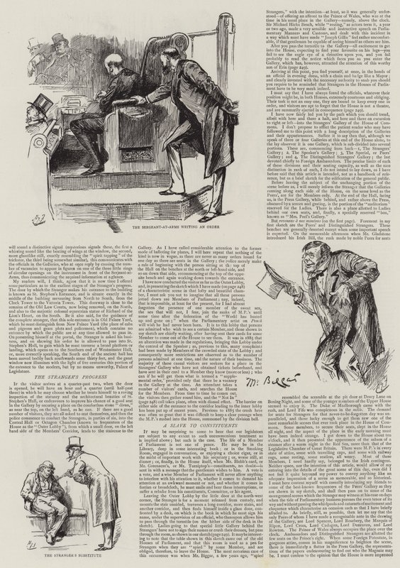 Elämää parlamentissa, vieraita parlamentissa tekijältä Harry Furniss