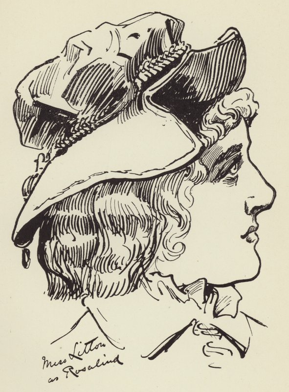 Miss Litton Rosalindina tekijältä Harry Furniss