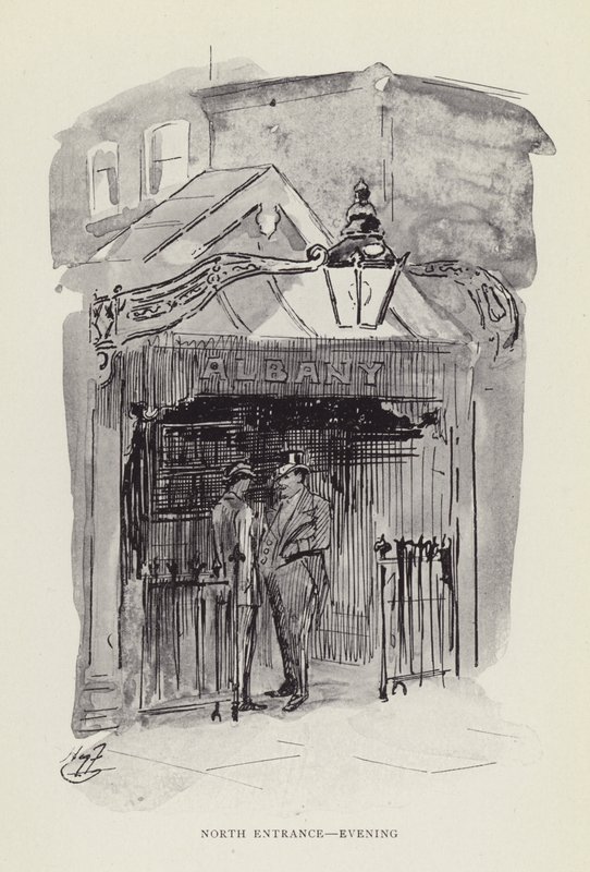 Pohjoinen sisäänkäynti, ilta tekijältä Harry Furniss