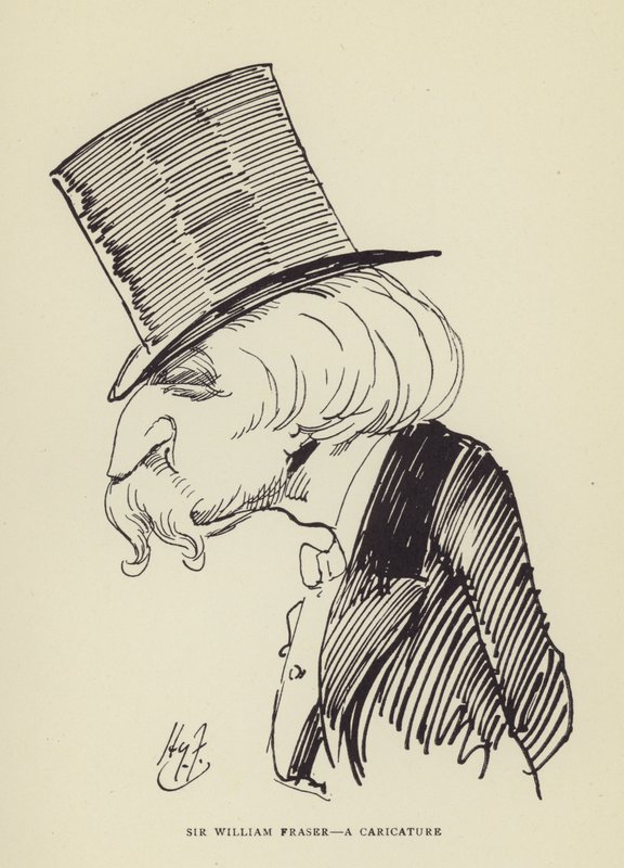 Sir William Fraser, karikatyyri tekijältä Harry Furniss