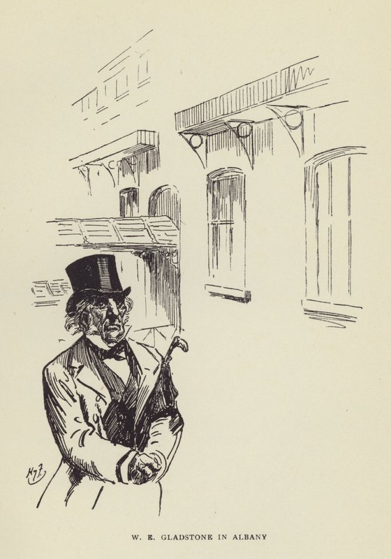 W E Gladstone Albanyssa tekijältä Harry Furniss