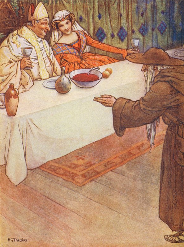 A Lay of St Nicholas (värilitografia) tekijältä Harry George Theaker