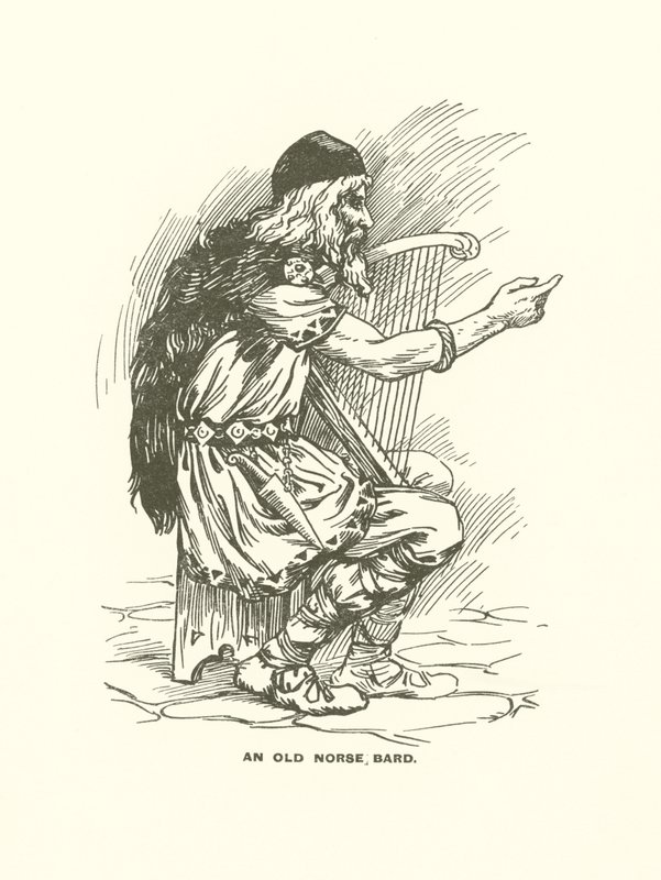 Vanhan norjan bardi (kaiverrus) tekijältä Harry George Theaker